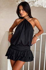 Latina Open Back Mini Dress