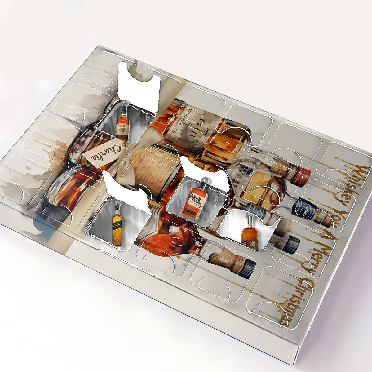 Whiskey Christmas Gift - Whisky Advent Calendar With Ornaments