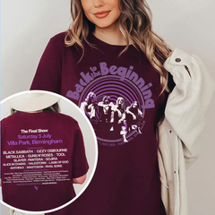 Black Sabbbth Back To The Beginning 2025 Black T- Shirt