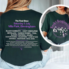 Black Sabbbth Back To The Beginning 2025 Black T- Shirt