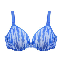 Zebra Wild Breathable Unlined Plus Size Soft Women Bra