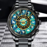 Custom Name 12 Zodiac Signs Watch - Personalized for Astrology Enthusiasts