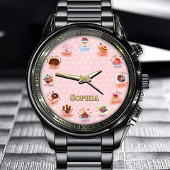 Personalized Sweet Treats Watch - Your Name on a Dessert Wonderland