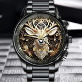Personalized Deer Shaped Watch - Themed Timepiece for Outdoor Enthusiasts