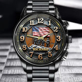 Customizable Name - American Hero Watch - Perfect Gift for Veterans & Active Duty Military