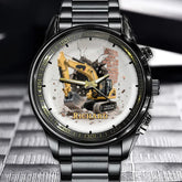 Personalized Excavator Watch - Add Your Name to the Demolition Design