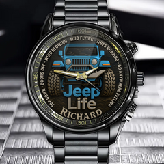 Personalized Off-Road Jeep Life Watch - Add Your Name to Highlight Your Passion for Adventure