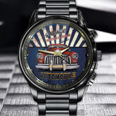 Personalized Auto Mobile Garage Vintage Art Watch