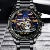 Personalized Name Dreamy Drum Set Watch – Celestial Music Edition