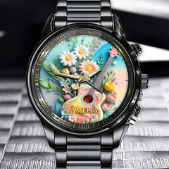Strum the Time - Personalized Guitar Watch - Perfect Gift For A Guitarist