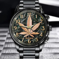 Personalized Leaf Design Watch - A Unique Fashion Accessory