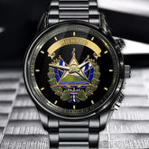 Personalized Proud El Salvador Watch - Expats Themed Hand Watch with Custom Name Option