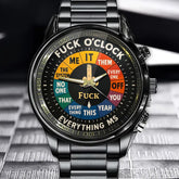 Personalized Fuck O'Clock Watch - A Bold Statement for Rule Breakers