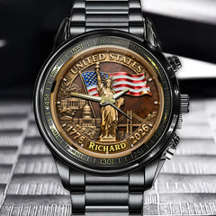 Personalized US 250th Anniversary Watch - Honoring 250 Years of Freedom