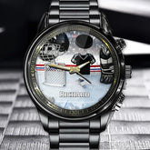 Love Ice Hockey - Personalized Hockey Accent Watch