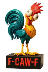 Trendy Funny F-Caw-F Chicken Advent Calendar 2025