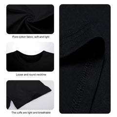 Eat Healthy Lifestyle Theme T - Shirt -Casual Comfortable 100% Cotton Double - Sided Digital Printing