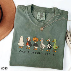 Comfort Colors Halloween Goose shirt, just a Spooky Goose t-shirt, Funny Halloween shirt, Spooky Season, Spooky Goosey Shirt
