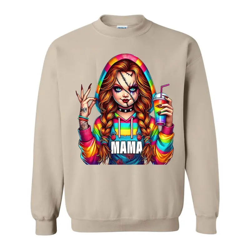 Halloween Spooky Mama Sweatshirt, Cool Mama Halloween Sweatshirt, Mama Halloween Gift, Gifts For Mom