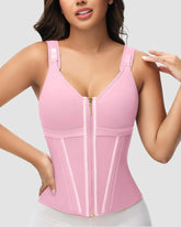 Double-Layer Tummy Control Waist Shaper Girdle With Bra