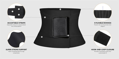 Triple Wrap Tummy Control Waist Trainer Belt