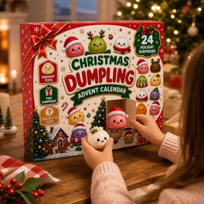 Dumpling Advent Calendar - Christmas Birthday Gifts For Mom, Dad, Brother, Sister, Kids - Merry Little Dumplings