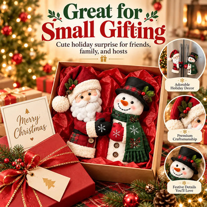 Christmas Door Handle Covers – Santa & Snowman Plush Door Knob Decorations