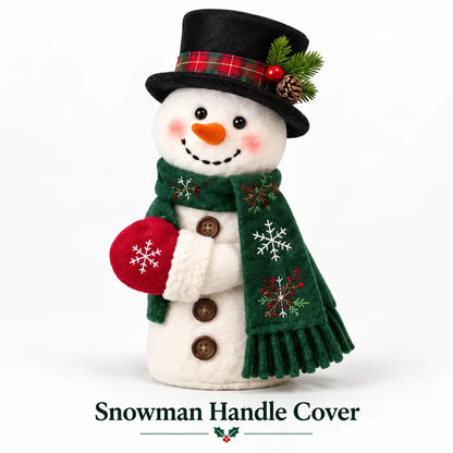 Christmas Door Handle Covers – Santa & Snowman Plush Door Knob Decorations