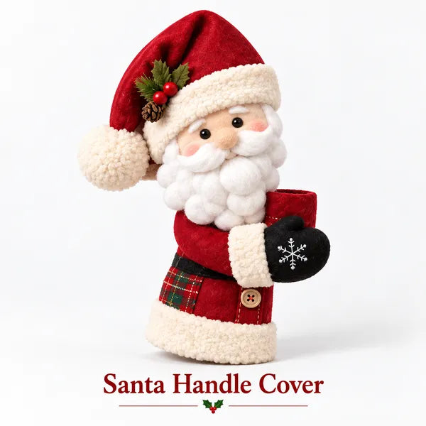 Christmas Door Handle Covers – Santa & Snowman Plush Door Knob Decorations