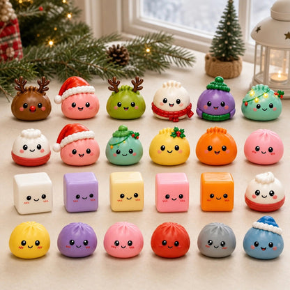 Dumpling Advent Calendar - Christmas Birthday Gifts For Mom, Dad, Brother, Sister, Kids - Merry Little Dumplings