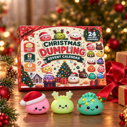Dumpling Advent Calendar - Christmas Birthday Gifts For Mom, Dad, Brother, Sister, Kids - Merry Little Dumplings