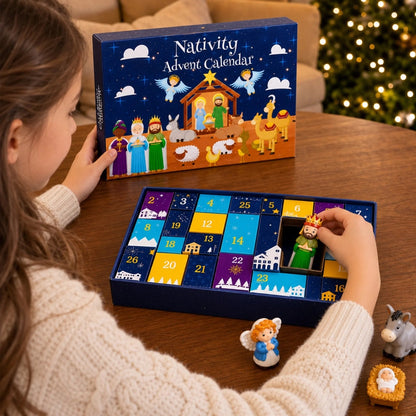Custom Nativity Christmas Countdown - Personalized Nativity Advent Calendar