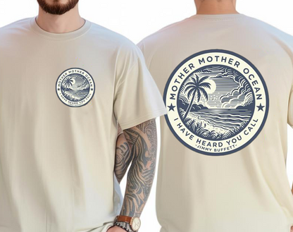 Mother Ocean Jimmy Buffett Tee, Unisex Beach T-shirt, Men's Women's Shirt, Gift for Buffett Fan