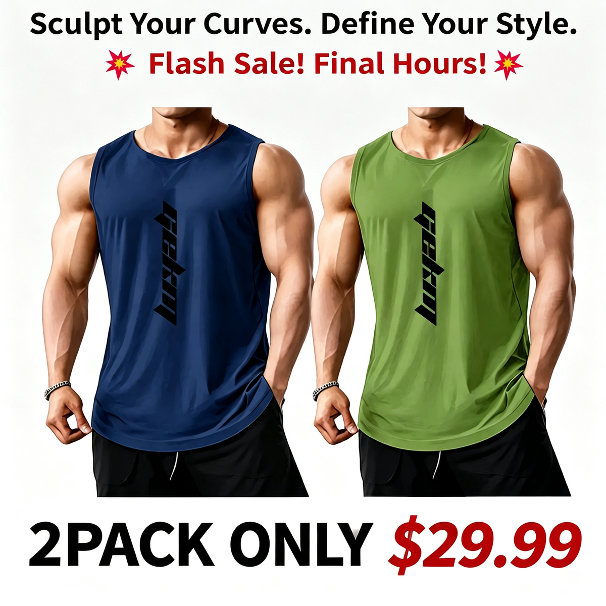 Men's Performance Tank Top – Lightweight Gym & Casual Athletic Shirt