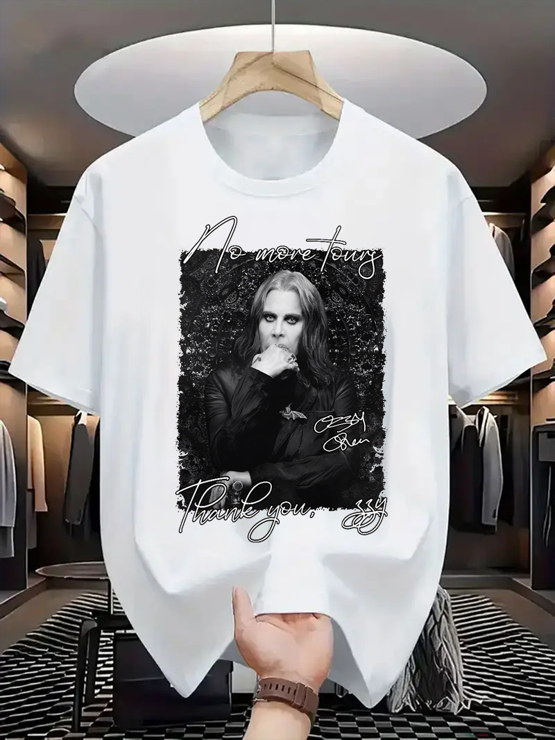 Black Sabbath Ozzy Osbourne Rock and Roll Style Commemorative T-Shirt