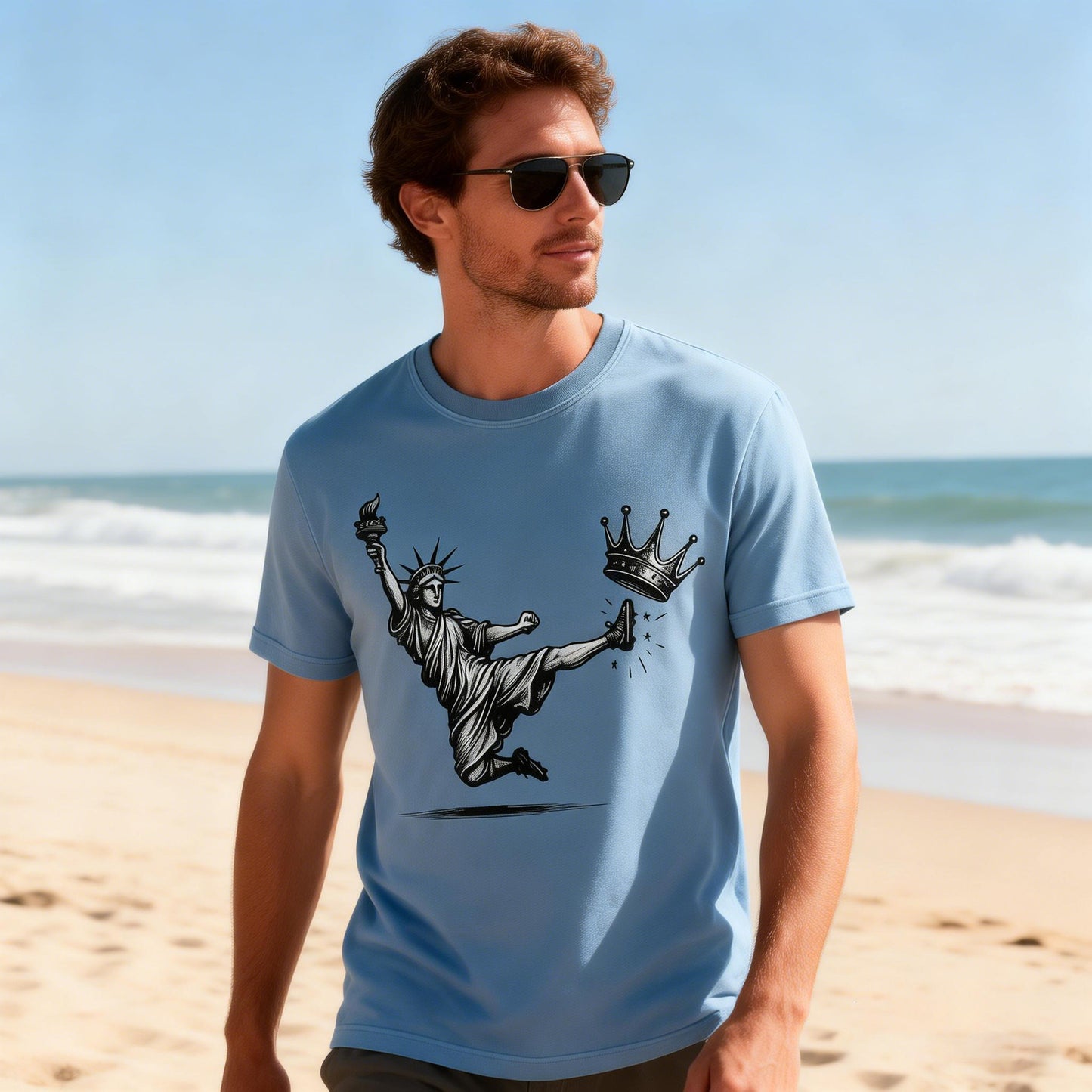 🔥No Kings Shirt, Statue of Liberty, Democracy Tee,  Liberal T shirt, Democrat T Shirt, Anti Fascism