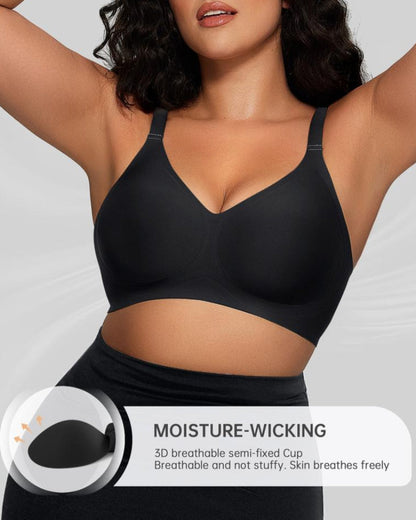 Women Comfortable Push Up Bras Wireless Seamless Full Coverage Bra