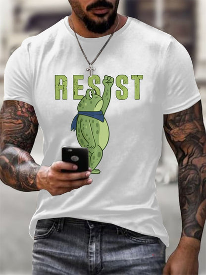 Men's FDT Portland Frog Protest Print T-Shirt