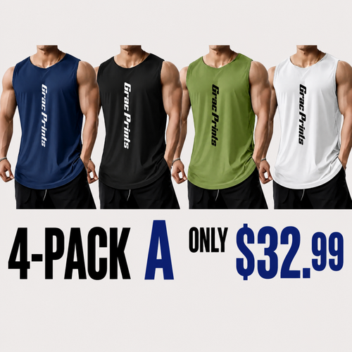Men's Athletic Tank Top – Breathable Training Vest for Gym & Sports