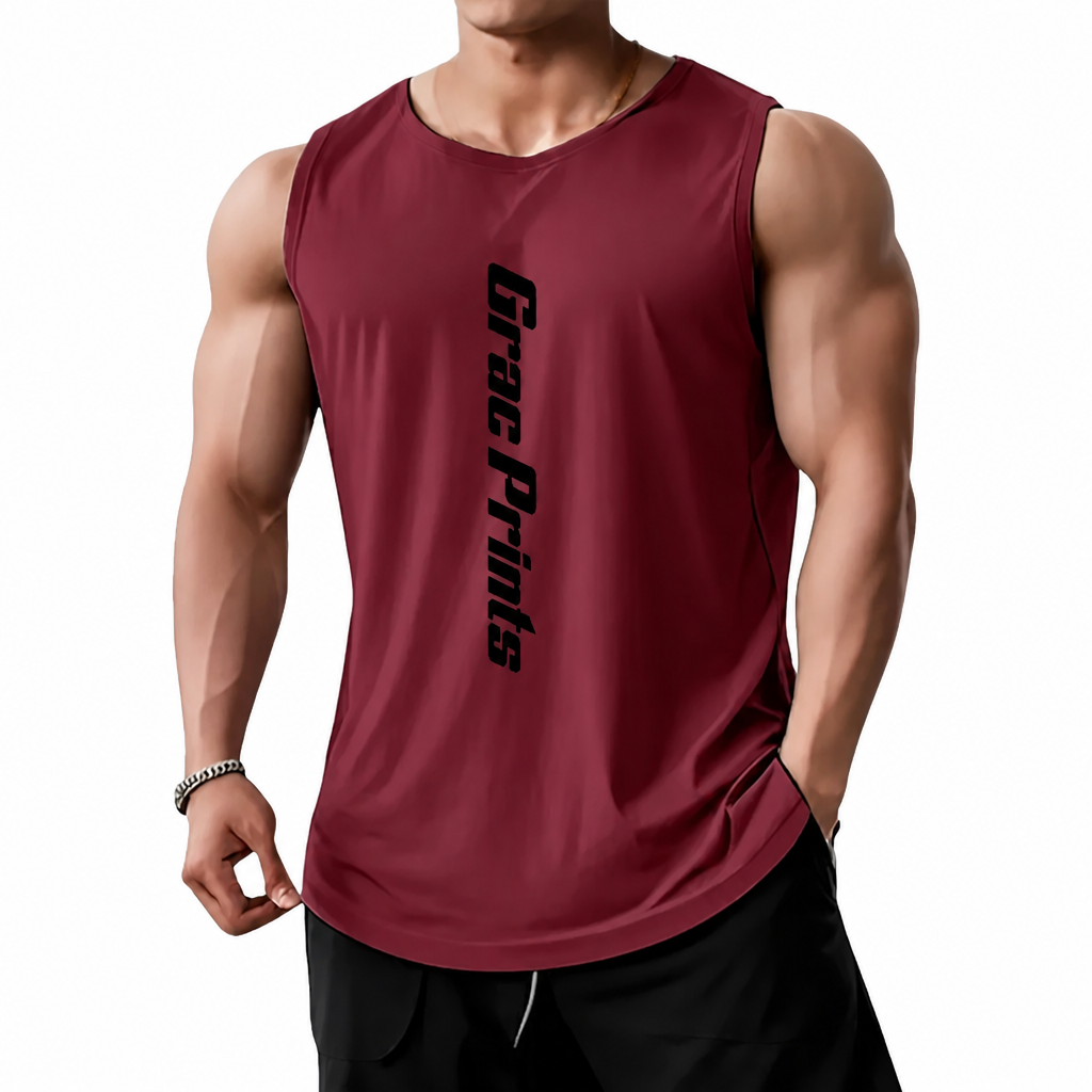 Men's Athletic Tank Top – Breathable Training Vest for Gym & Sports