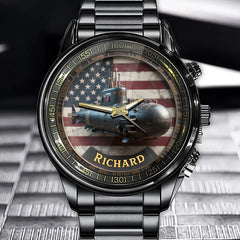 Personalized Submarine-Themed Watch – Perfect Gift for Submarine Enthusiasts