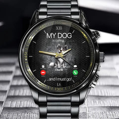 My Dog Is Calling - Personalized Watch with Custom Names for Pet Lovers