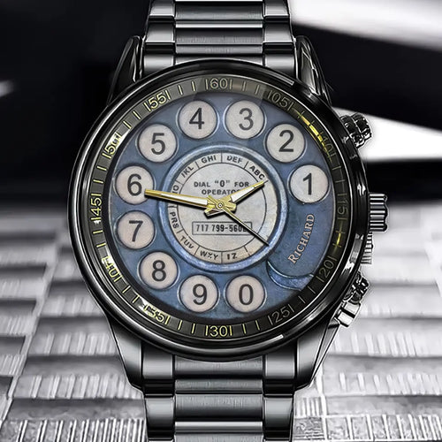 Personalized Telephone image Art Vintage Watch Watch