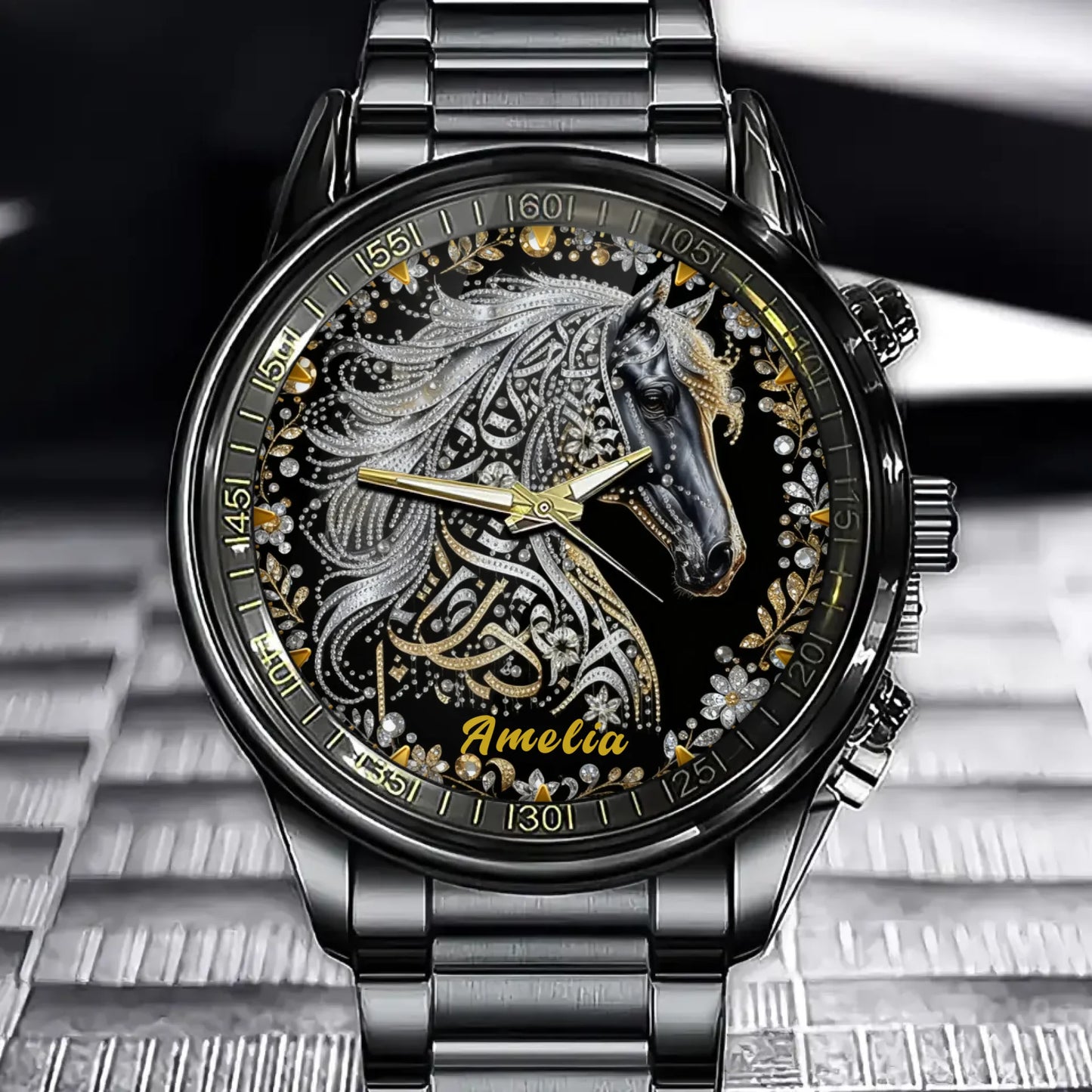 Personalized Diamond Horse Watch for Women – A Touch of Luxury