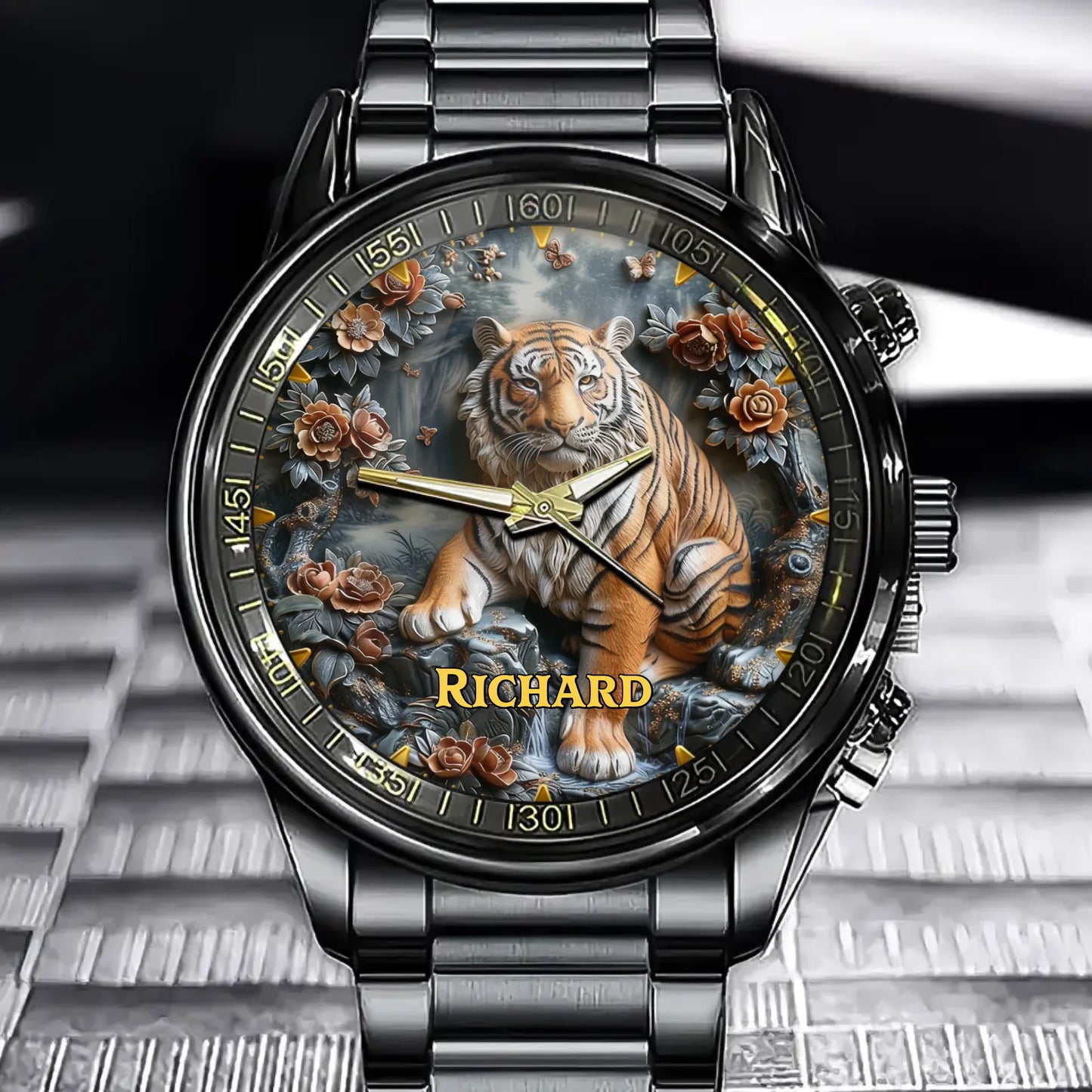 Personalized Jungle Tiger Watch – Unique Collector’s Piece