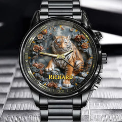 Personalized Jungle Tiger Watch – Unique Collector’s Piece