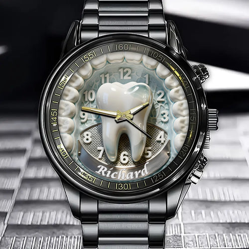 Personalized Tooth Lover’s Watch – Perfect Gift for Dental Professionals