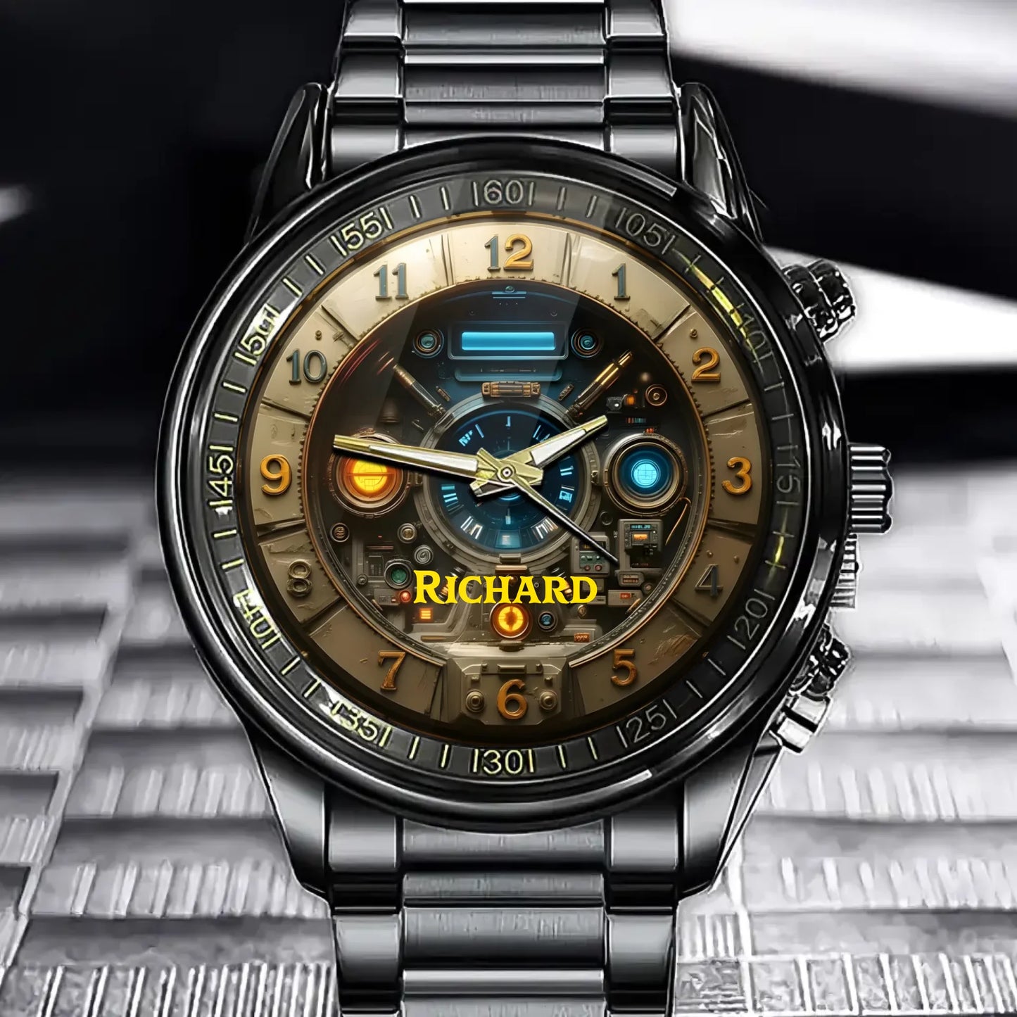 Personalized Steampunk Style Watch - Tailor-made for Sci-Fi and Industrial Style Lovers