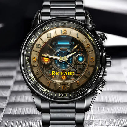 Personalized Steampunk Style Watch - Tailor-made for Sci-Fi and Industrial Style Lovers