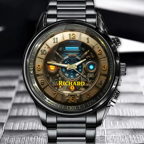 Personalized Steampunk Style Watch - Tailor-made for Sci-Fi and Industrial Style Lovers